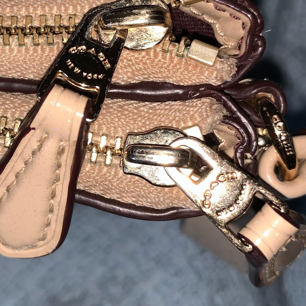 Nwot Coach Double Zip Wristlet View 6